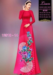 Vải áo dài hoa in 3D
