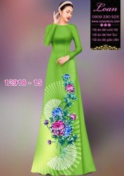 Vải áo dài hoa in 3D