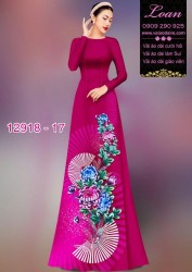 Vải áo dài hoa in 3D