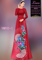 Vải áo dài hoa in 3D