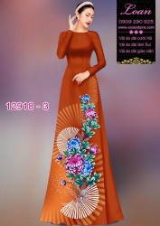 Vải áo dài hoa in 3D