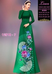 Vải áo dài hoa in 3D
