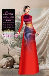 Vải áo dài hoa in 3D