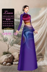 Vải áo dài hoa in 3D
