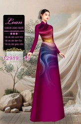 Vải áo dài hoa in 3D