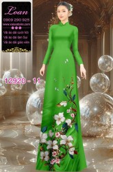 Vải áo dài hoa in 3D