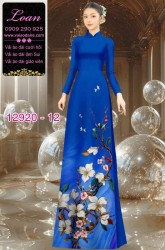 Vải áo dài hoa in 3D