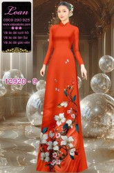 Vải áo dài hoa in 3D