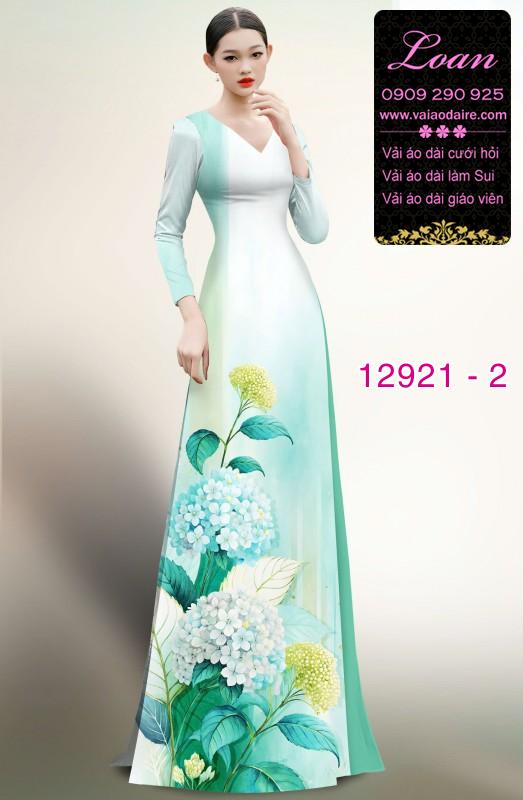 Vải áo dài hoa in 3D