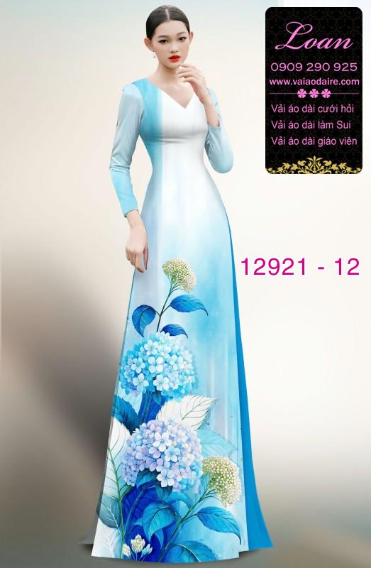 Vải áo dài hoa in 3D