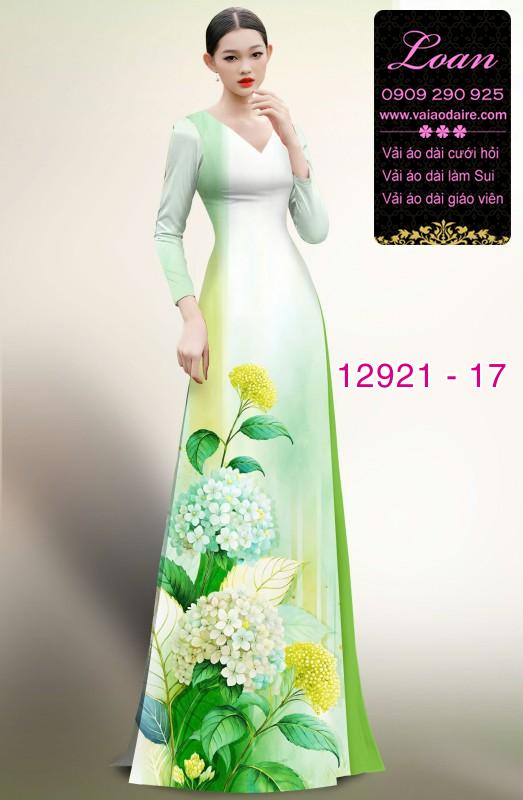Vải áo dài hoa in 3D