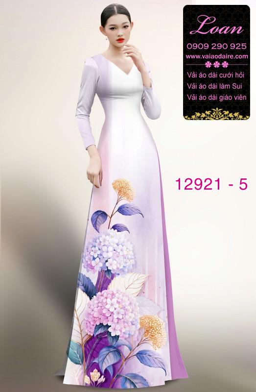 Vải áo dài hoa in 3D