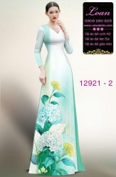 Vải áo dài hoa in 3D