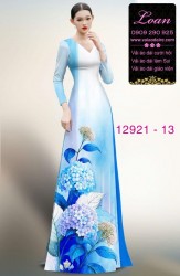 Vải áo dài hoa in 3D
