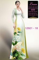 Vải áo dài hoa in 3D