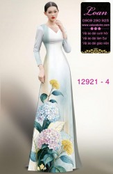 Vải áo dài hoa in 3D