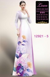 Vải áo dài hoa in 3D