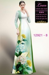 Vải áo dài hoa in 3D