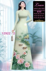 Vải áo dài hoa in 3D