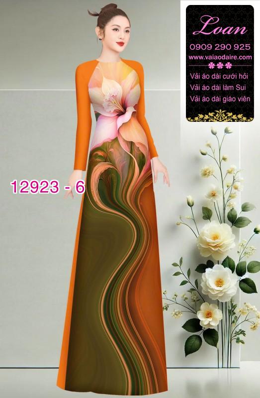 Vải áo dài hoa in 3D
