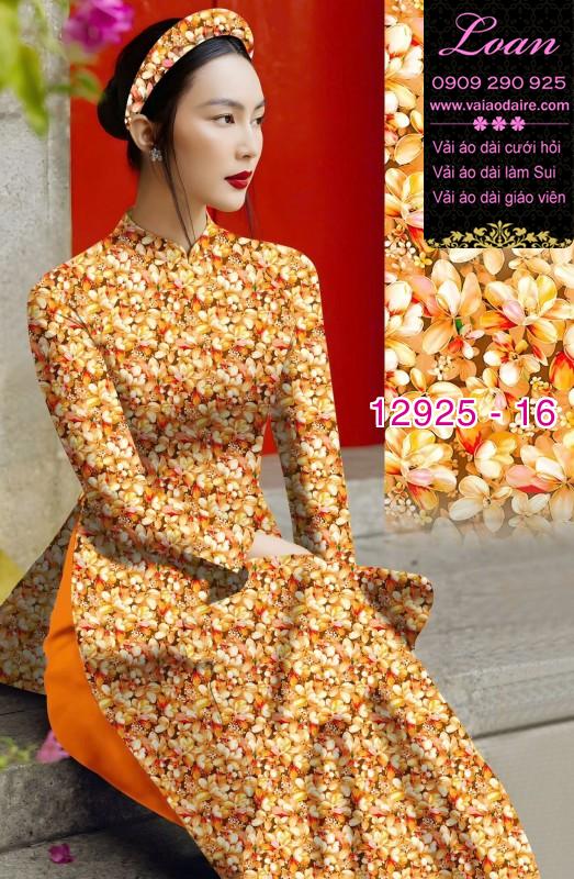 Vải áo dài hoa nhí in 3D
