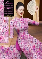 Vải áo dài hoa nhí in 3D