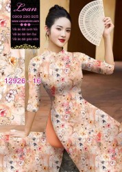 Vải áo dài hoa nhí in 3D