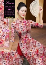 Vải áo dài hoa nhí in 3D