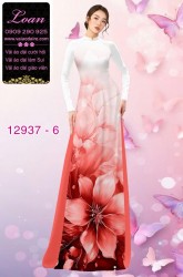 Vải áo dài hoa in 3D