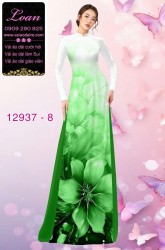 Vải áo dài hoa in 3D