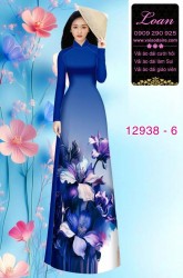 Vải áo dài hoa in 3D