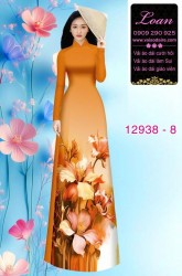 Vải áo dài hoa in 3D