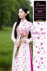 Vải áo dài hoa in 3D