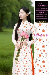 Vải áo dài hoa in 3D