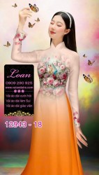 Vải áo dài hình đức mẹ Maria