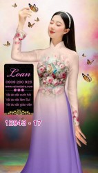 Vải áo dài hình đức mẹ Maria