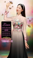 Vải áo dài hình đức mẹ Maria