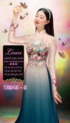 Vải áo dài hình đức mẹ Maria