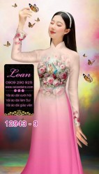 Vải áo dài hình đức mẹ Maria