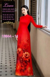Vải áo dài in hoa 3D