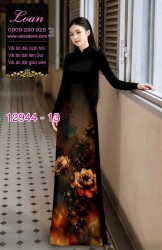 Vải áo dài in hoa 3D