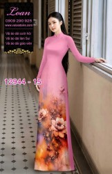 Vải áo dài in hoa 3D