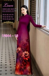 Vải áo dài in hoa 3D