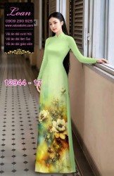Vải áo dài in hoa 3D