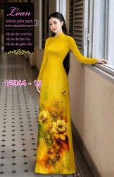 Vải áo dài in hoa 3D