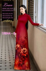Vải áo dài in hoa 3D