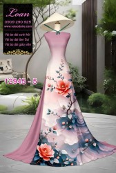 Vải áo dài in hoa 3D