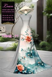 Vải áo dài in hoa 3D