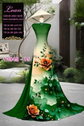 Vải áo dài in hoa 3D