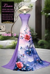 Vải áo dài in hoa 3D